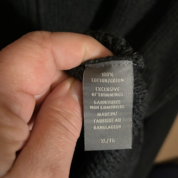 Waffle knit cotton cardigan zipper up pockets - Picture 6 of 6